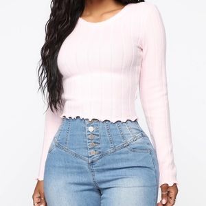 NWT Fashion Nova Blush Top💕